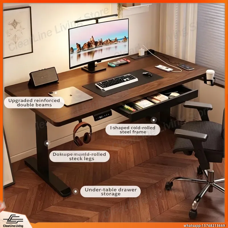 مكتب ألعاب قابل للتعديل كهربائ - مراجعة Desk Setup Ergonomics وسعره