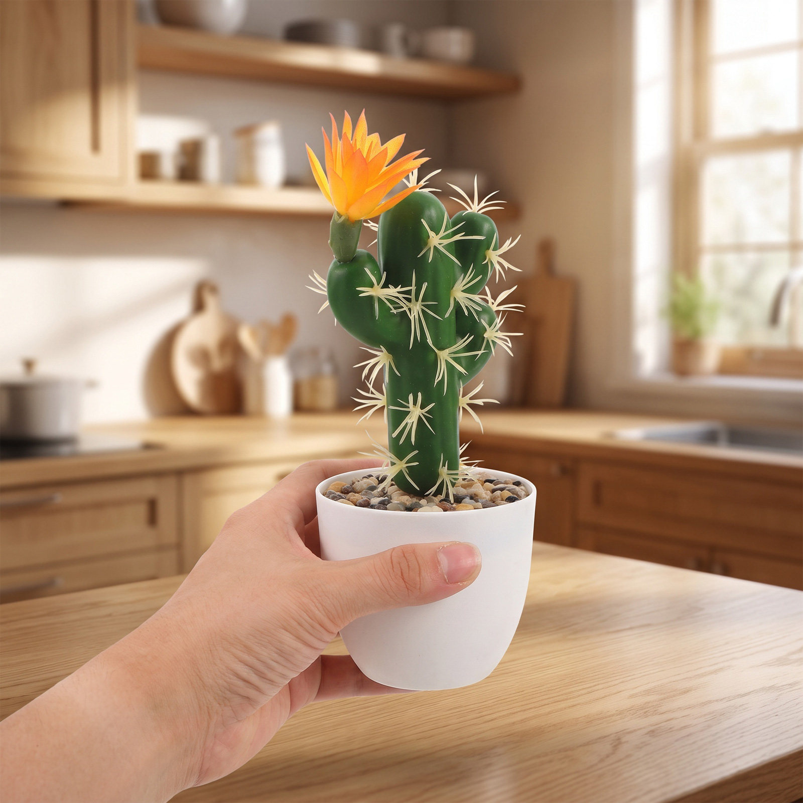نباتات صبار صناعية صغيرة في أص - مراجعة Plant Pot Small Desk وسعره
