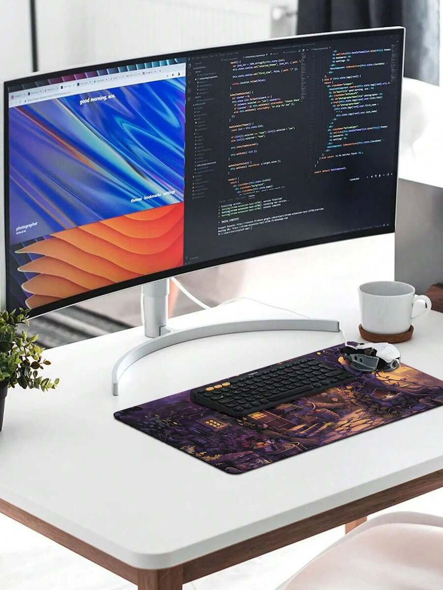 لوحة ماوس كبيرة للألعاب بتصميم - مراجعة Desk Setup Gaming And Work وسعره