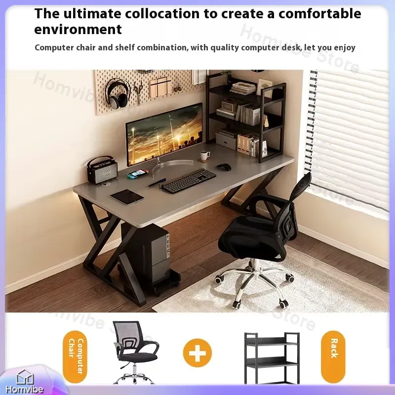 مكتب كمبيوتر خشبي عصري للمنزل  - مراجعة Desk Setup Ergonomics وسعره