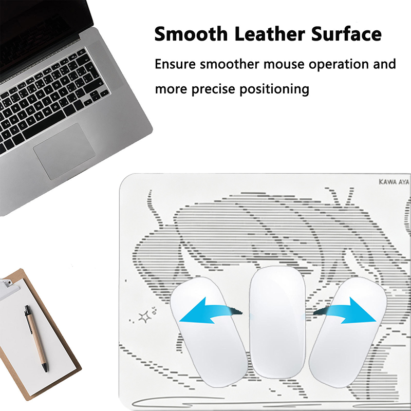 لوحة ماوس جلدية كبيرة بتصميم أ - مراجعة Desk Setup Cute وسعره